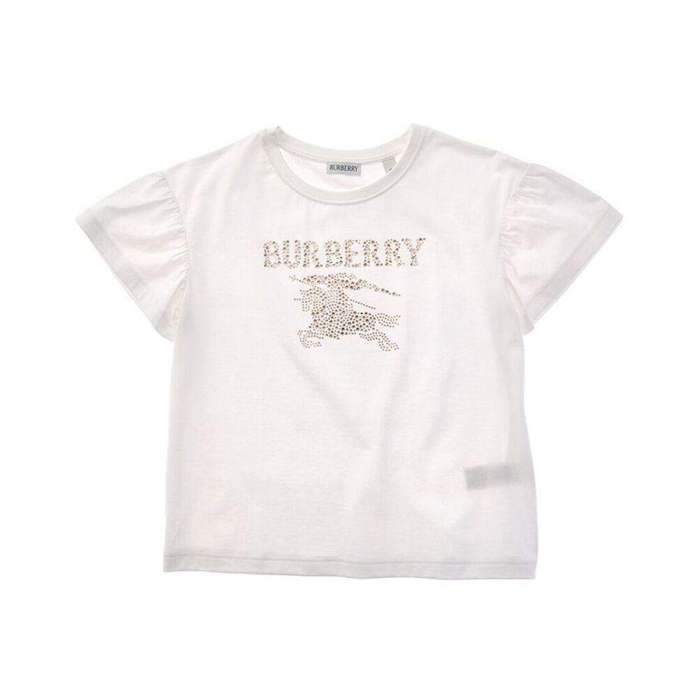 Burberry Girls  Crystal Knight T-Shirt, White